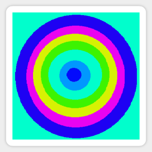 Bright Colors Circle Pattern Sticker